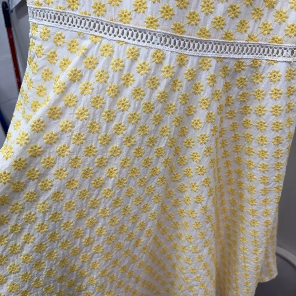 Girls Embroidered Yellow Flower Dress
